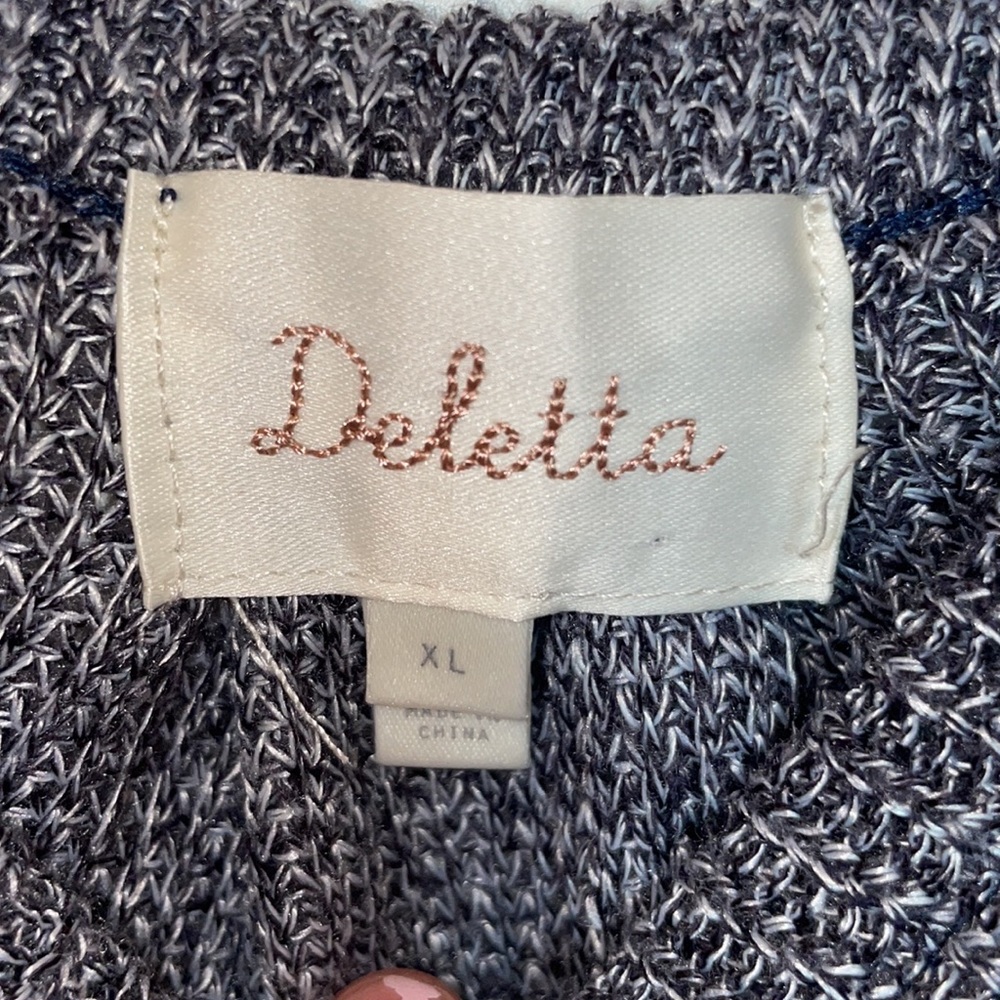 Anthropology Brand "Deletta" Cold Shoulder Knit Top- NWOT - Picture 6 of 11